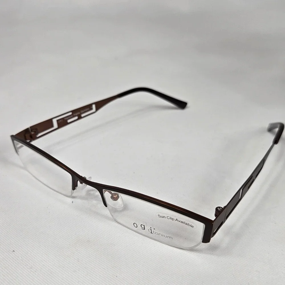 Ogi Titanium Eyeglasses Frames Germany Semi Rimless Designer‎ 49-19-135 New